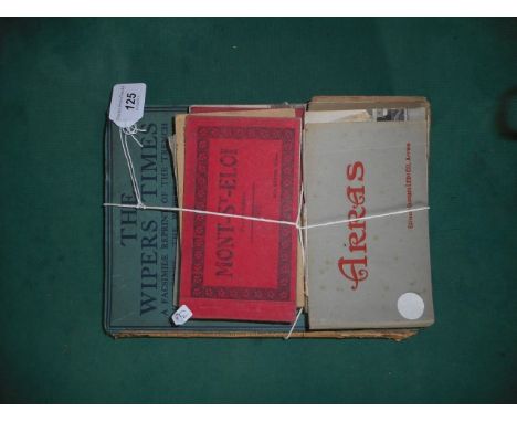 The Wiper's times, 2nd edition, published by Herbert Jenkins, together with a small collection of WWI period postcards, inclu