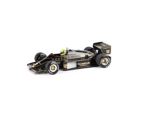 A 1:18 scale Ayrton Senna Racing Car Collection Minichamps Renault Lotus 97T. First Victory 1985. Boxed with internal packing