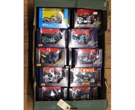 40 Maisto/ Maisto for Tesco Motorcycles. Many being the Harley Davidson Collector Edition including duplicates - a XLH Sports