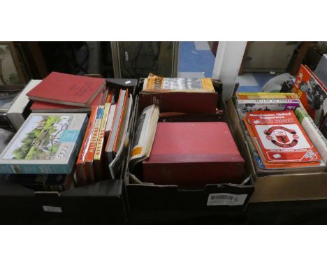 Three Boxes of Vintage Books and Magazines Relating to Soccer to Include 1963 Soccer Star,  Manchester United 1978 Year Books