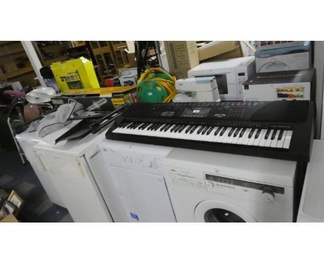 A Casio Keyboard and Stand, Missing Power Cable 