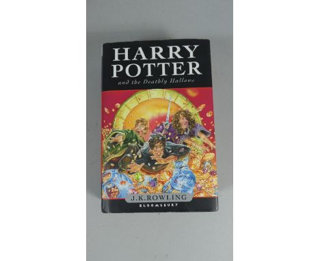 A Hard Back First Edition of Harry Potter and the Deathly Hallows with Dust Cover 