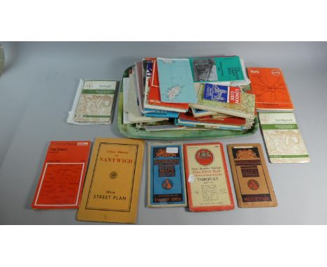 A Collection of Vintage Ordnance Survey Maps, Road Maps etc 