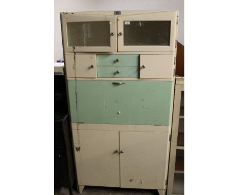 A VINTAGE MID CENTURY FORTRESS KITCHEN UNIT 