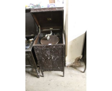 A VINTAGE HMV GRAMOPHONE A/F
