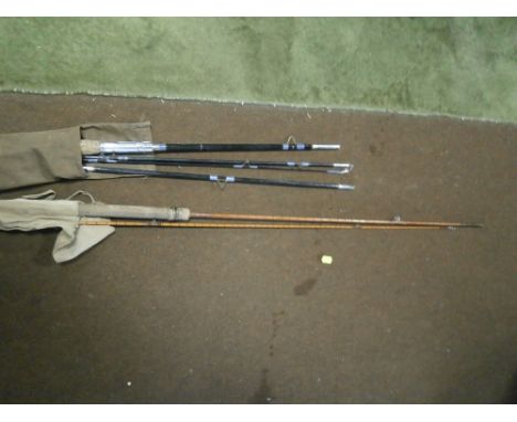 TWO VINTAGE FISHING RODS