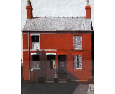 DEREK WILKINSON (1929-2001); conté on paper, 'Homes, Stockport', signed in pencil lower right and dated 1970, 60 x 42.5cm, fr