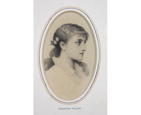 AFTER GEORGE FRANCIS MILES (1852-1891); lihograph, half length portrait of a girl, unsigned, 13 x 8cm, framed and glazed.Addi
