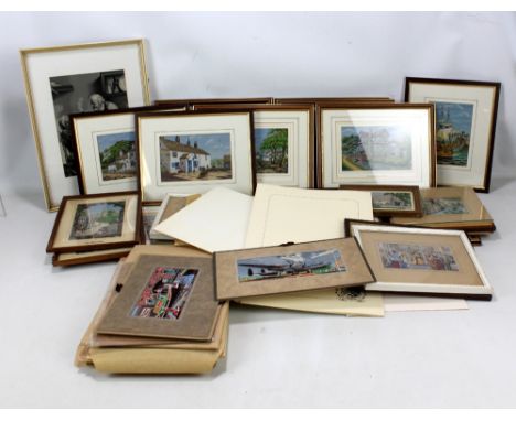 A collection of Brocklehurst-Whiston Macclesfield silks including 'Avro York' (unframed), further unframed but mounted exampl