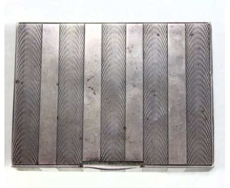 An early 20th century Austrian silver snuff box of rectangular form, the interior lid inscribed 'F.H.L N.M-J.H.S. Oct.9.1937'