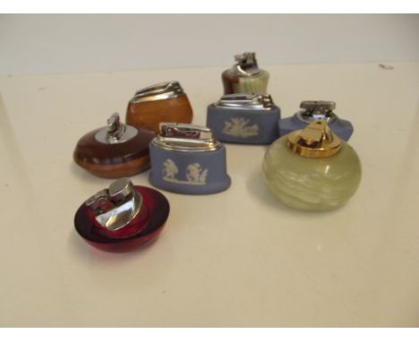 Collection of vintage table lighters 