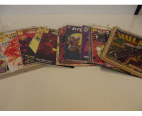Large collection of vintage super hero comics