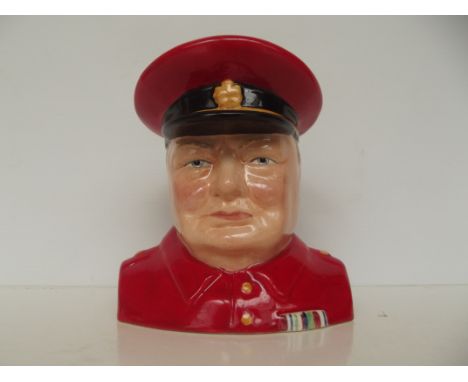 Carltonware red Winston Churchill Toby jug, height 14cm
