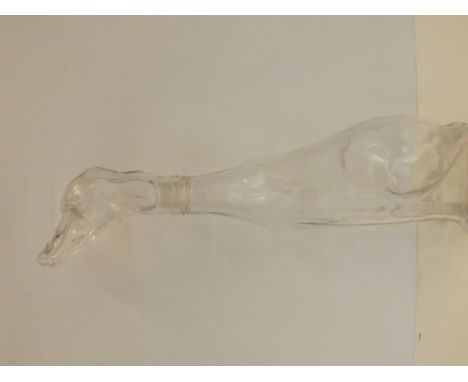 Large decanter in the form of a greyhound, 59 cm 