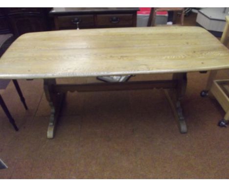Ercol elm refectory table 