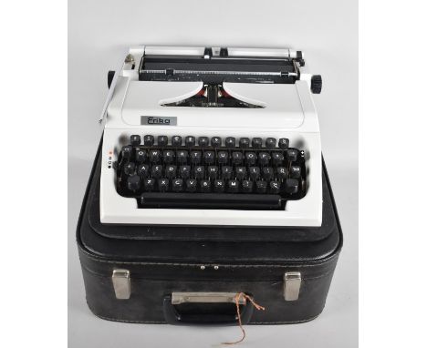 A 1970's Cased Manual Portable Typewriter, Erika 