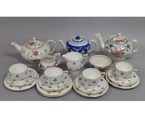 A Collection of Various Teawares to Comprise Mintons Floral Tea Set, Royal Doulton Booths Three Piece Service etc 