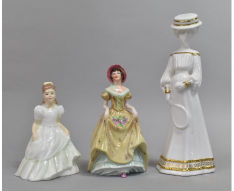 Three Figures, Royal Doulton Kerry, Coalport Penelope and Spode Alexandra 