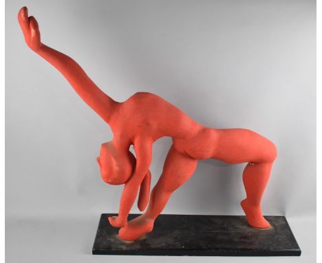 A Modern Art Sculpture of Female Gymnast, 64cms High 