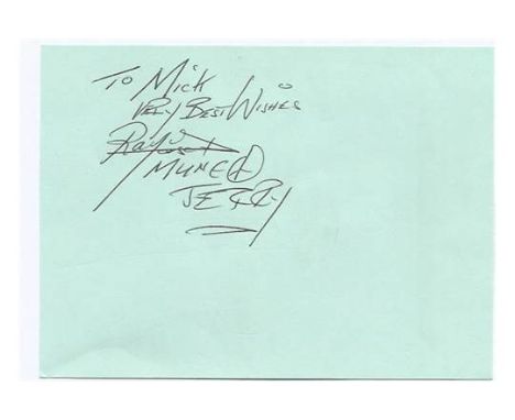 Mungo Jerry signed album page. British rock group who experienced their greatest success in the early 1970s. Good condition. 