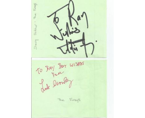 The Fureys signed album pages. Irish male folk band originally formed in 1974. The group consisted initially of four brothers