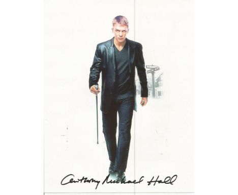 Anthony Michael Hall signed 10x8 colour photo. American actor, film producer, and director who starred in several teen-orient