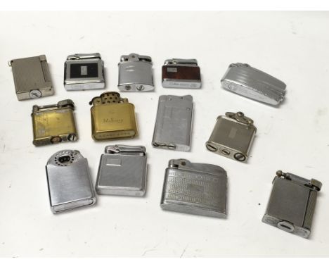 A collection of vintage lighters.