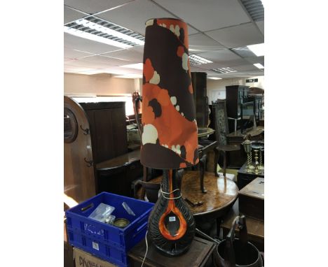 A Retro 1970 ceramic floor lamp Hight 138cm.