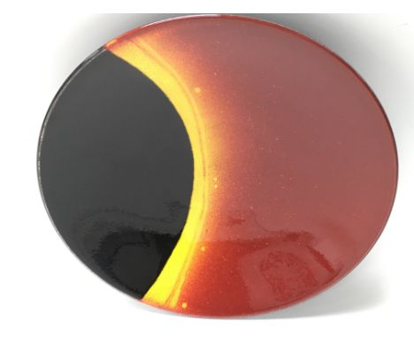 A Poole Pottery dish in the limited edition Eclipse series. With original box.