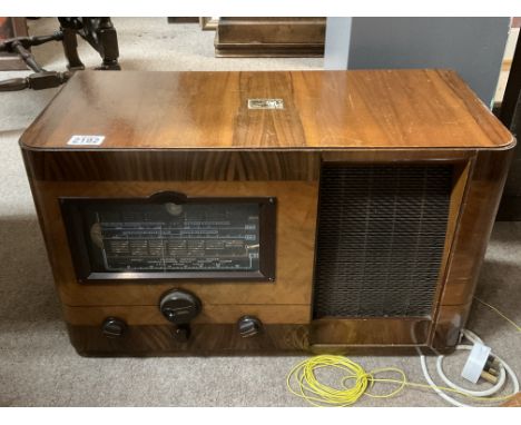 A vintage HMV radio