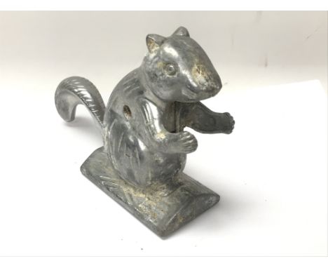 A metal squirrel nutcracker
