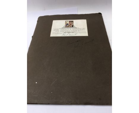 An advertising book for James Haworth and Brother who were designers, lithographers and fine art colour printers based in Soh