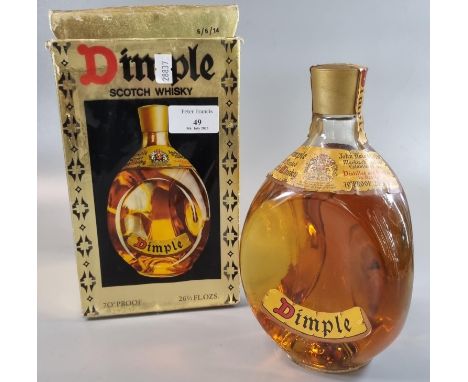 Bottle of Dimple Scotch whisky, 70% proof, 26 & 2/3 fl.ozs. In original box. (B.P. 21% + VAT) 
