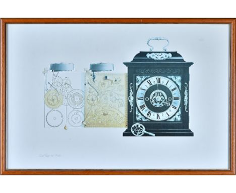 David Penney, Three Horological PrintsShowing a one-minute tourbillon pocket watch with fifteen-second remontoire by George D