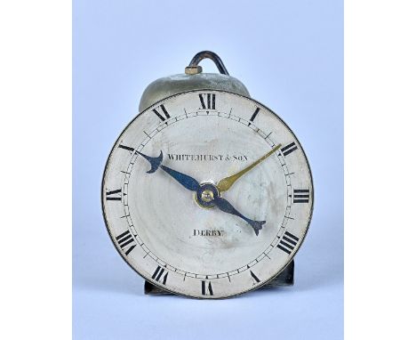 A hook and spike 30-hour wall timepieceBy Whitehurst & Son, Derby, No 2798First half 19th CenturyWith 6in signed circular dia