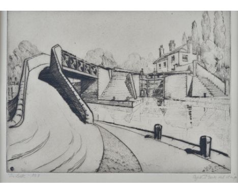 Cyril Power (British, 1872-1951), The Lock, signed, titled and numbered in pencil, 'Cyril Power No 8' (in lower margin), etch