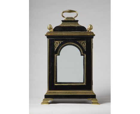 A gilt brass-mounted inverted bell-top bracket clock caseIn the George III style Incorporating 18th century elements, restora