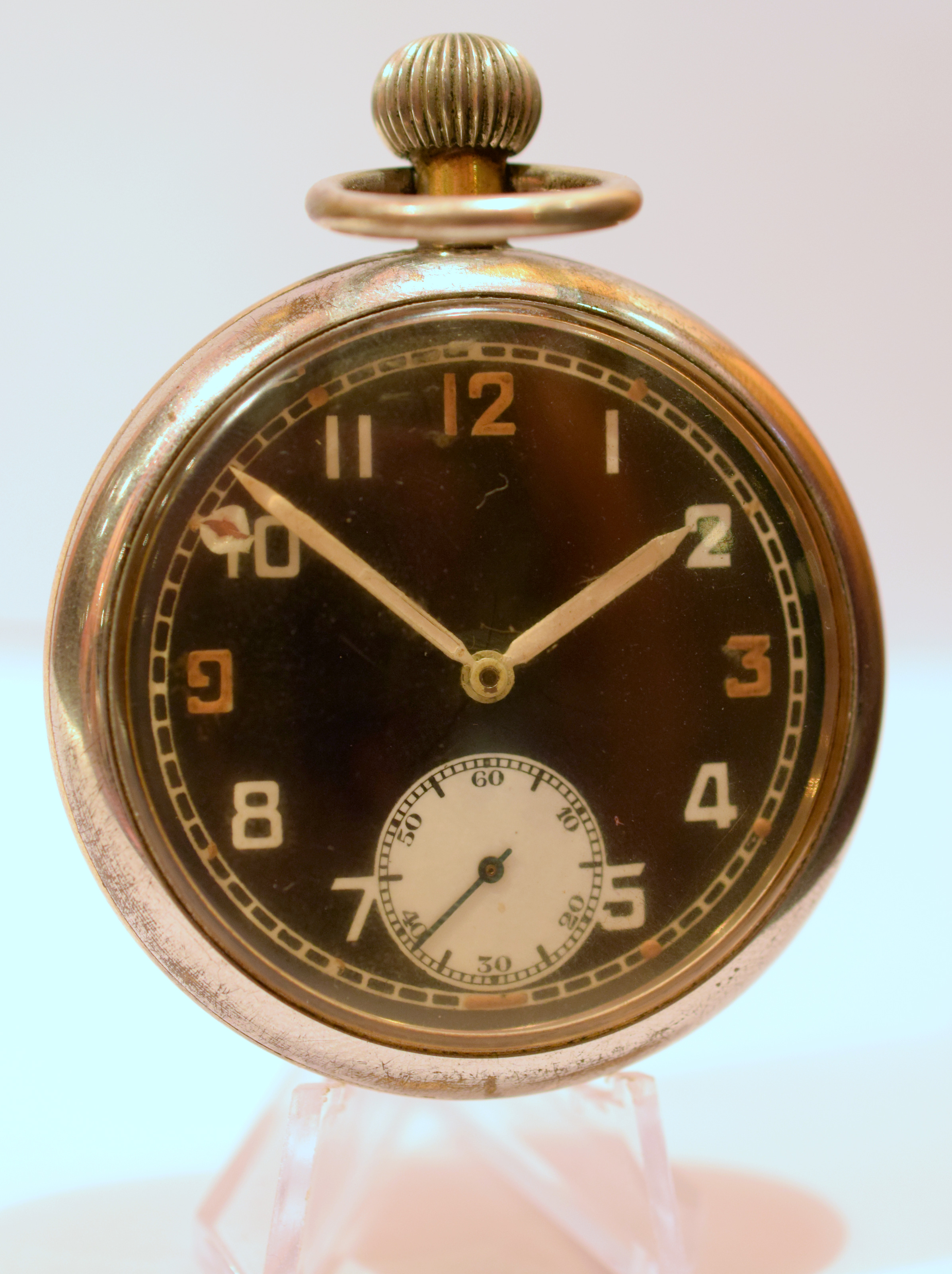 WW2 Military Pocket Watch With Military Markings NO RESERVE! Military