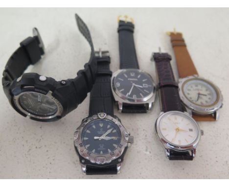 Five watches to include - a Casio G-Shock tough solar which is solar powered and radio controlled via a time signal transmitt