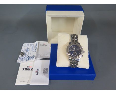 A Tissot stainless steel bracelet chronograph wristwatch PRS200 with box and paperwork
Condition report: Overall good conditi