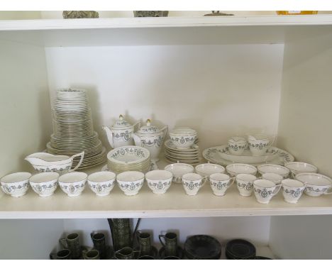 A Minton Adam Pattern Dinner/Tea/Coffee service -  93 pieces including tea, coffee pot, serving dishes etc.
Condition report: