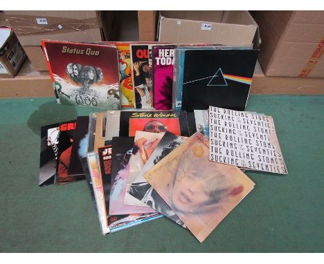 Assorted LP's including Queen, The Rolling Stones, Pink Floyd, Canned Heat, Elton John, James Brown, Bob Dylan, Fleetwood Mac