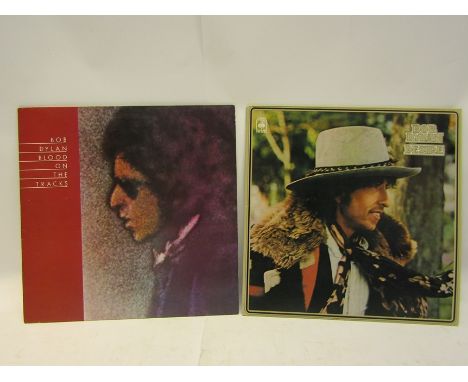 BOB DYLAN: Two LP's on CBS sunset labels to include 'Blood On The Tracks' S 69097 and 'Desire' S 86003' (2 vinyl and sleeves 