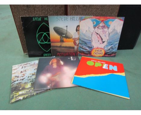 STEVE HILLAGE: Six LP's to include 'Green' V2098, 'Open' V2135, 'L' V2066, 'Fish Rising' V2031, 'Motivation Radio' V2777, 'Li