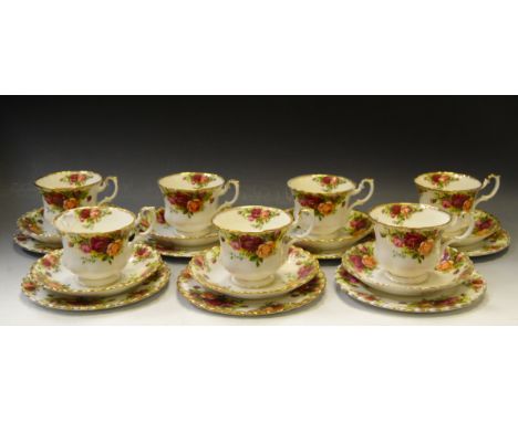 A Royal Albert Old Country Roses part tea service
