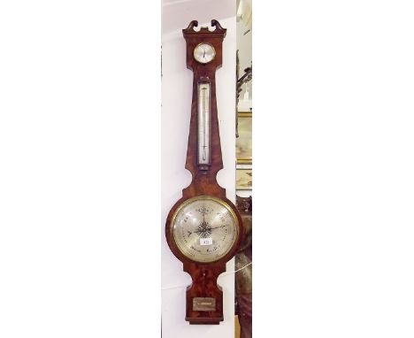 A 19th century mahogany wheel barometer 