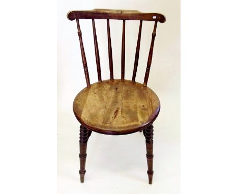A beech stick back chair 