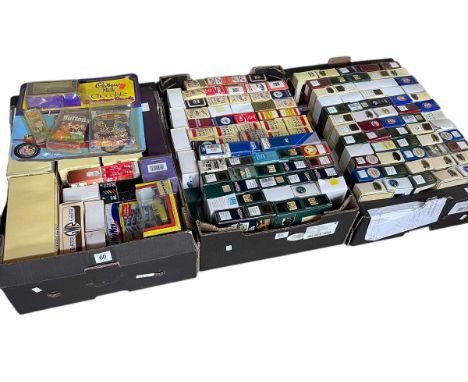 Three boxes of diecast toy vehicles including Days Gone and Lledo, etc.