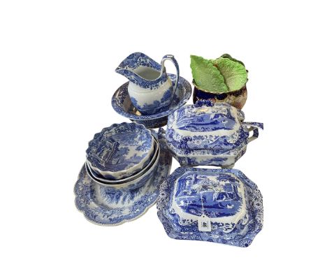 Collection of Spode Italian blue and white porcelain, Carlton Ware, etc.