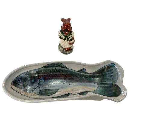 Burslem 1947 rabbit and a Highland Lochinver fish platter.